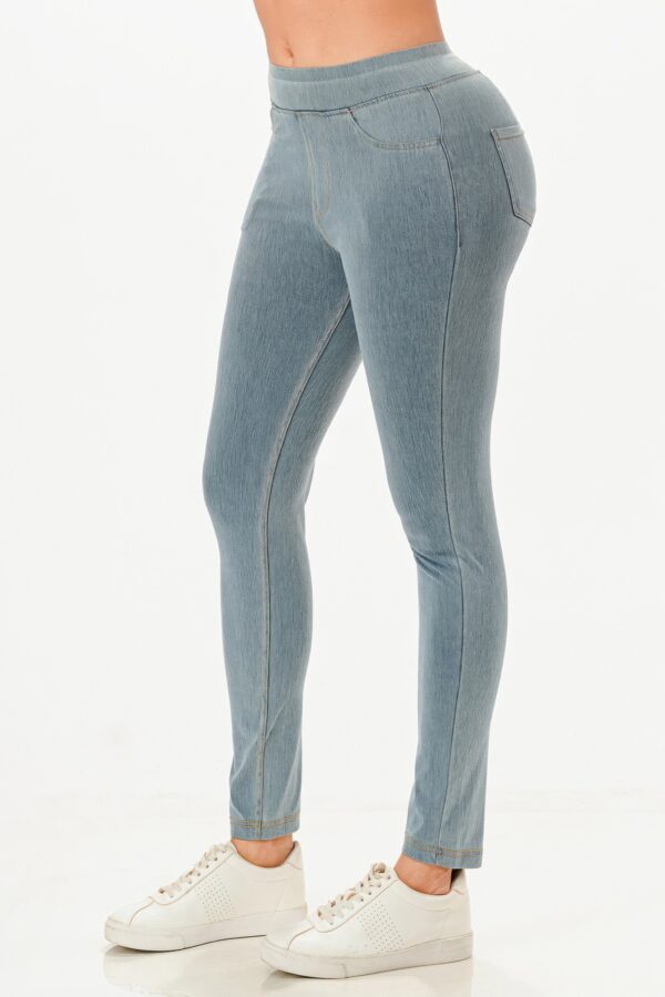 Ultra Soft Tencel-Blend Jeggings with Wide Waistband
