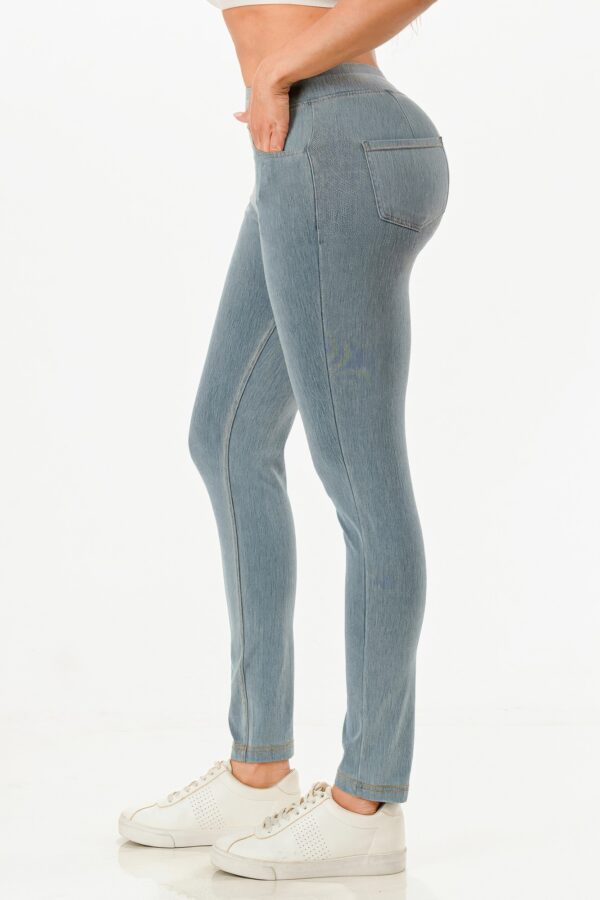 Ultra Soft Tencel-Blend Jeggings with Wide Waistband