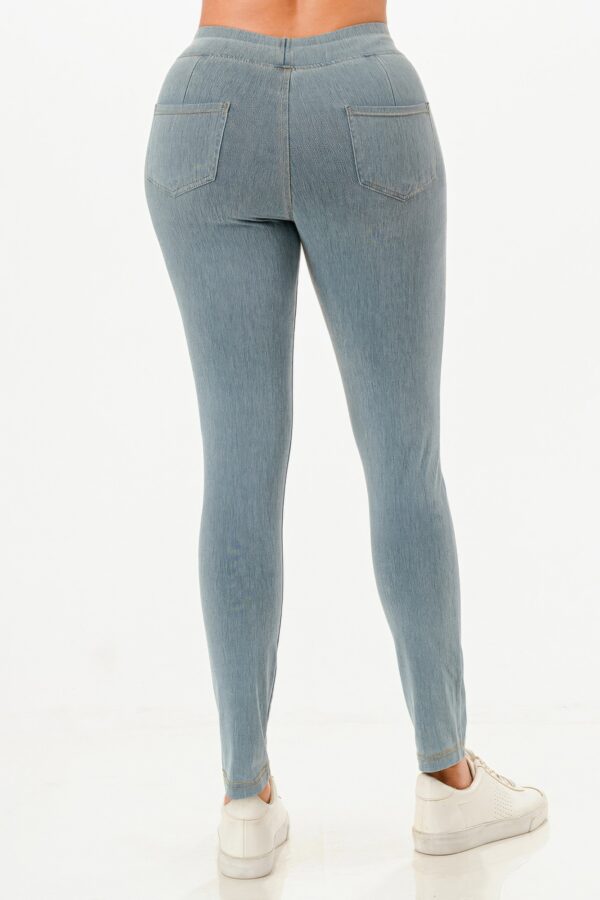Ultra Soft Tencel-Blend Jeggings with Wide Waistband