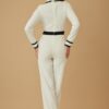 Button Trio Jumpsuit – Gold Ball Buttons & Structured Collar
