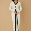 Mirror Stone Double-Layer Long Jumpsuit – Evening