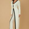 Mirror Stone Double-Layer Long Jumpsuit – Evening