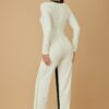 Mirror Stone Double-Layer Long Jumpsuit – Evening