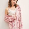 Leopard Button-Down Cardigan – Soft Knit