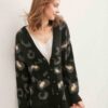 Leopard Print Button-Down Cardigan – Lightweight Knit