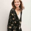 Leopard Print Button-Down Cardigan – Lightweight Knit