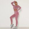 Seamless Space Dye Active Set – Crop Top & Leggings