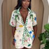 Dragon Dreams Short Set – Emerald Dragon Print