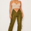 V-Cut Cargo Pants – Wide-Leg Utility Style