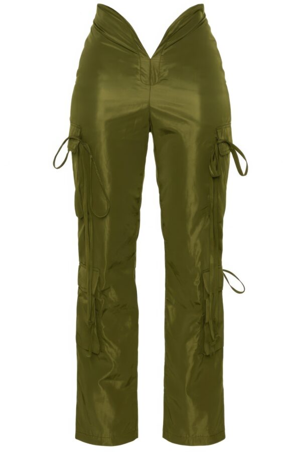 V-Cut Cargo Pants – Wide-Leg Utility Style