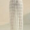 Sky Breeze Sheer Maxi Skirt – Horizontal Ruffle