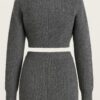 Mock Neck Knit Set – Crop Top & Mini Skirt