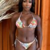 Dragon Heat Triangle Bikini – Dragon & Floral Print