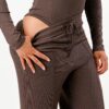 Ribbed Square-Neck Bodysuit & Wide-Leg Pants Set