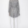 Open-Front Wool Cardigan with Belt String & Pockets
