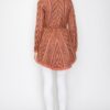Open Wool Cardigan with Belt and Front Pockets