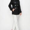 Structured Mid-Length Toggle Peacoat with Pockets