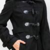 Structured Mid-Length Toggle Peacoat with Pockets