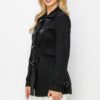 Structured Mid-Length Toggle Peacoat with Pockets
