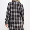 Plus Size Plaid Side-Tie Dress with Tulip Hem