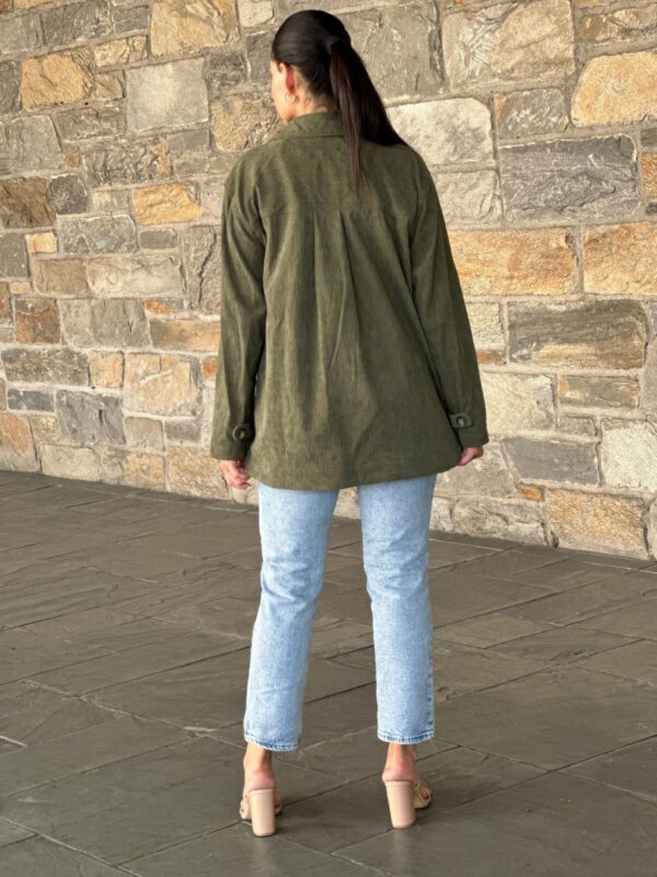 Oversized Corduroy Shacket – Utility Button-Down