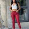High-Rise Vintage Straight-Leg Jeans – Cotton Stretch