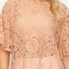Boxy Crochet Lace Blouse with Floral Embroidery