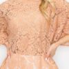 Boxy Crochet Lace Blouse with Floral Embroidery