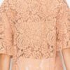 Boxy Crochet Lace Blouse with Floral Embroidery