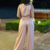 Satin Wide-Leg Pants & Floral Sleeveless Top Set