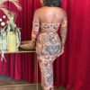 Boho Inked Muse Bandeau & Maxi Set – Sienna Ink
