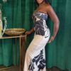 Midnight Bloom Floral Halter Wide-Leg Jumpsuit
