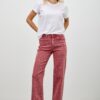 High-Rise Slim Wide Straight Jeans – Ankle-Length