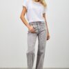 High-Rise Slim-to-Wide Straight Ankle Jeans