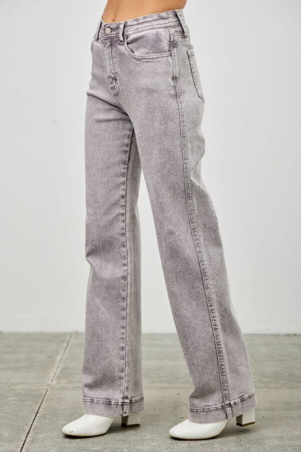 High-Rise Slim-to-Wide Straight Ankle Jeans