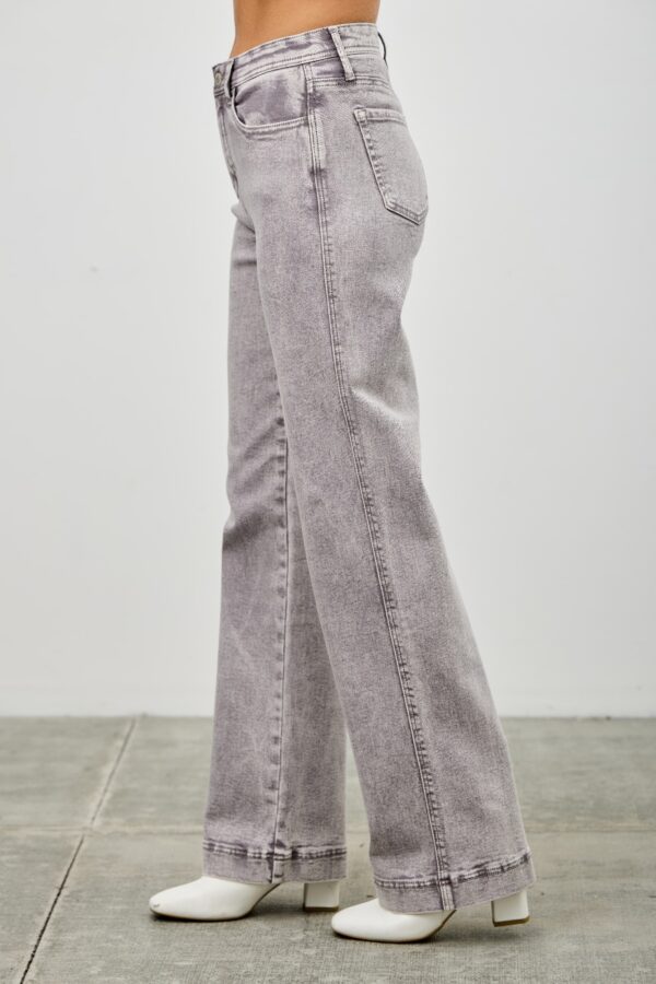 High-Rise Slim-to-Wide Straight Ankle Jeans