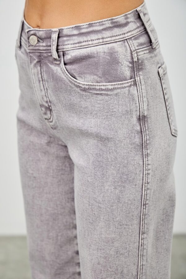 High-Rise Slim-to-Wide Straight Ankle Jeans