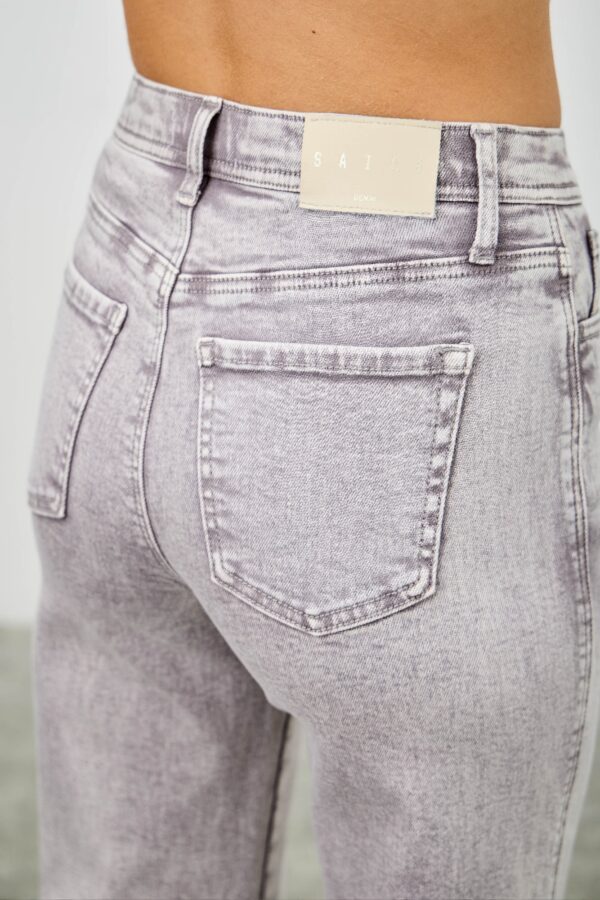 High-Rise Slim-to-Wide Straight Ankle Jeans