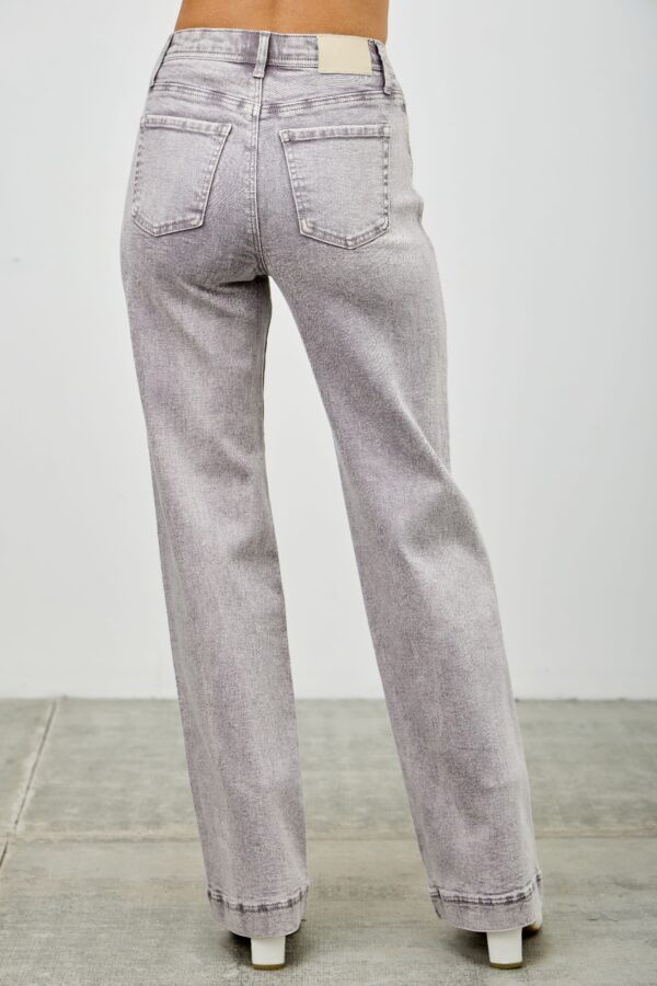 High-Rise Slim-to-Wide Straight Ankle Jeans