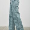 High Rise Slim Wide Straight Jeans – Ankle-Length Hem