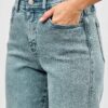 High Rise Slim Wide Straight Jeans – Ankle-Length Hem