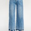 High-Rise Tummy Control Crop Wide-Leg Jeans – Released Hem