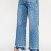 High-Rise Tummy Control Crop Wide-Leg Jeans – Released Hem