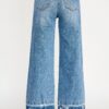 High-Rise Tummy Control Crop Wide-Leg Jeans – Released Hem