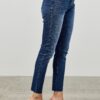High-Rise Ankle Skinny Jeans with Button Fly