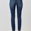 High-Rise Ankle Skinny Jeans with Button Fly