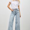 High-Rise Wide-Leg Stretch Jeans