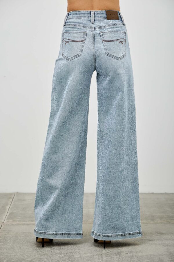 High-Rise Wide-Leg Stretch Jeans