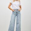 High-Rise Wide-Leg Stretch Jeans