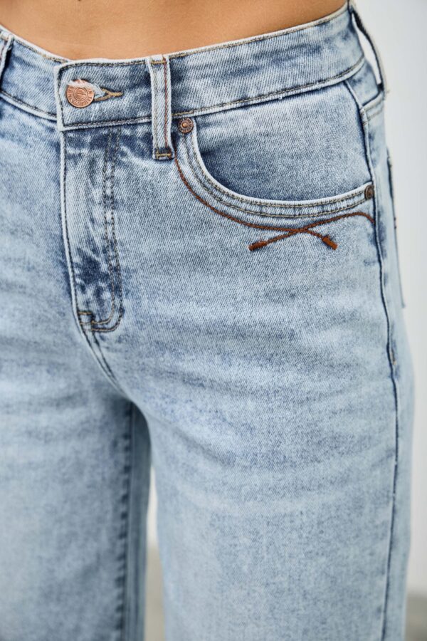 High-Rise Wide-Leg Stretch Jeans